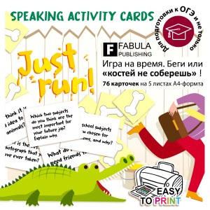 Just run - speaking activity cards