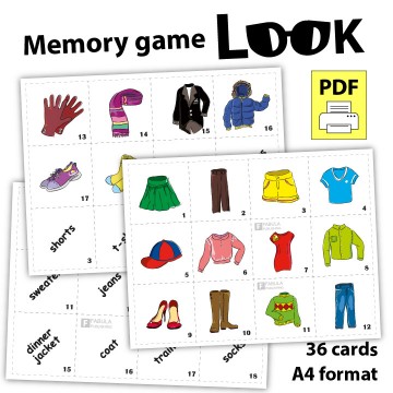 Look memory game pdf