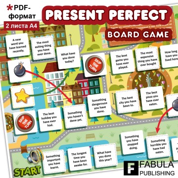 Present Perfect Board game PDF